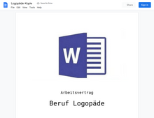 Laden Sie das Bild in den Galerie-Viewer, Arbeitsvertrag-Logopäde