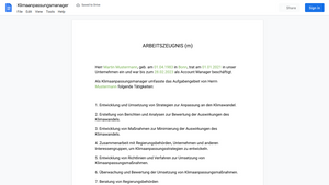 Arbeitszeugnis