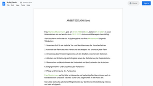 Arbeitszeugnis