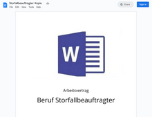 Laden Sie das Bild in den Galerie-Viewer, Arbeitsvertrag-Storfallbeauftragter