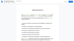 Arbeitszeugnis