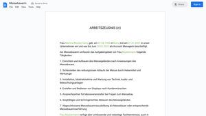 Arbeitszeugnis