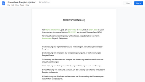 Arbeitszeugnis