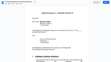 Laden Sie das Bild in den Galerie-Viewer, Arbeitsvertrag-Orchesterinspektorinorchestersekretarin