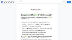 Arbeitszeugnis