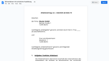 Laden Sie das Bild in den Galerie-Viewer, Arbeitsvertrag-Bühnentänzer mit schulischer Ausbildung