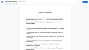 Arbeitszeugnis