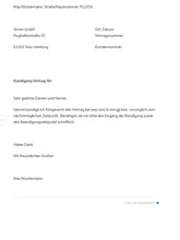 Laden Sie das Bild in den Galerie-Viewer, Kündigungsschreiben Strom Versorgung Muster Vorlage - [tags]