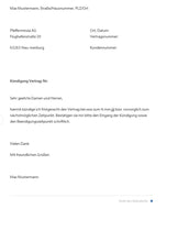 Laden Sie das Bild in den Galerie-Viewer, Kündigungsschreiben Versicherung Muster Vorlage - [tags]