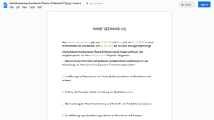 Arbeitszeugnis