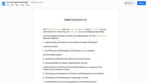 Arbeitszeugnis
