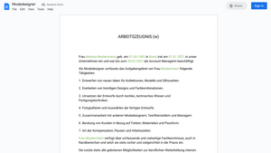Arbeitszeugnis