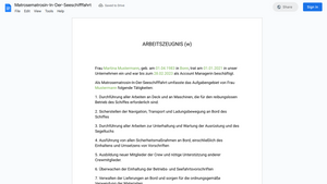 Arbeitszeugnis