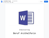 Arbeitsvertrag-Arzthelferin