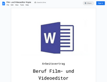 Laden Sie das Bild in den Galerie-Viewer, Arbeitsvertrag-Film- und Videoeditor