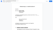 Laden Sie das Bild in den Galerie-Viewer, Arbeitsvertrag-Kinder- und Jugendlichenpsychotherapeut