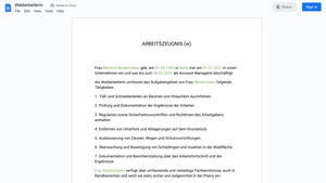 Arbeitszeugnis