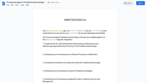 Arbeitszeugnis