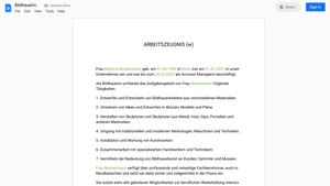 Arbeitszeugnis