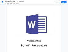 Laden Sie das Bild in den Galerie-Viewer, Arbeitsvertrag-Pantomime