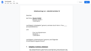Arbeitsvertrag-Homöopath
