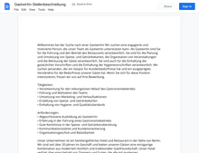 Laden Sie das Bild in den Galerie-Viewer, Stellenbeschreibung
