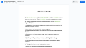 Arbeitszeugnis