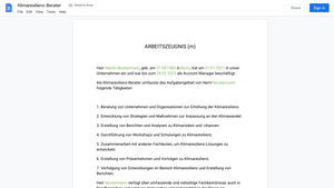Arbeitszeugnis