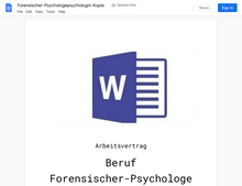 Laden Sie das Bild in den Galerie-Viewer, Arbeitsvertrag-Forensischer-Psychologepsychologin