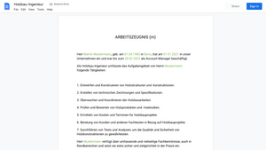 Arbeitszeugnis