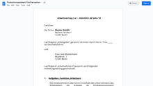 Laden Sie das Bild in den Galerie-Viewer, Arbeitsvertrag-Produktionsassistent Film/Fernsehen