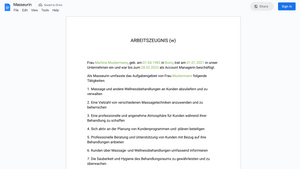 Arbeitszeugnis
