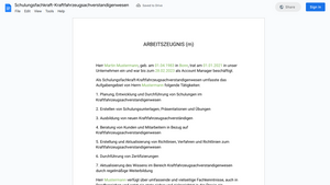 Arbeitszeugnis