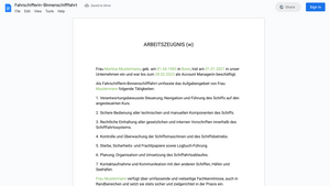 Arbeitszeugnis