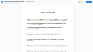 Arbeitszeugnis