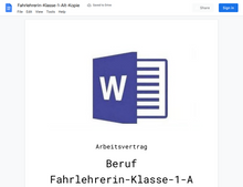 Laden Sie das Bild in den Galerie-Viewer, Arbeitsvertrag-Fahrlehrerin-Klasse-1-Alt