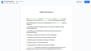 Arbeitszeugnis