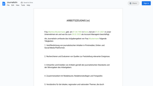 Arbeitszeugnis