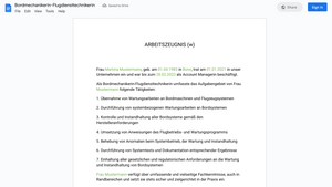 Arbeitszeugnis
