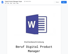 Laden Sie das Bild in den Galerie-Viewer, Stellenbeschreibung-Digital Product Manager