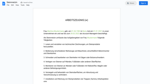 Arbeitszeugnis