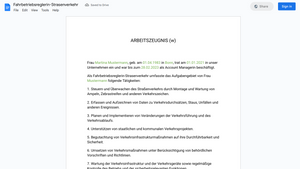 Arbeitszeugnis