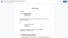 Laden Sie das Bild in den Galerie-Viewer, Arbeitsvertrag-Professorin-Uni-Fachhochschulen-Bund-Und-Lander