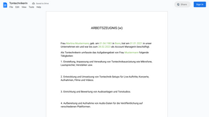 Arbeitszeugnis
