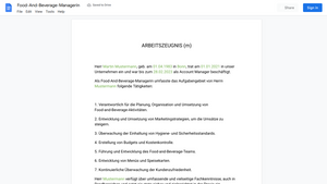 Arbeitszeugnis