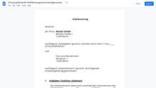 Laden Sie das Bild in den Galerie-Viewer, Arbeitsvertrag-Schulungsfachkraft-Kraftfahrzeugsachverstandigenwesen