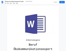 Laden Sie das Bild in den Galerie-Viewer, Arbeitszeugnis-Ökokommunikationsexperte