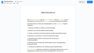 Arbeitszeugnis