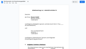 Arbeitsvertrag-Rechtsanwalts-Und-Notarfachangestellter