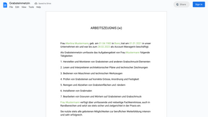 Arbeitszeugnis